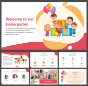 Best Kindergarten Design Themes PowerPoint PPT Template