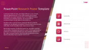 Amazing PowerPoint Research Poster Template Slide Design