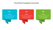 Effective PowerPoint Templates Free Download-Three Node