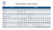 Tokyo Olympics 2021 Schedule PPT and Google Slides