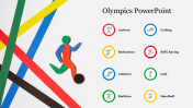 Excellent Olympics PowerPoint Slide Template Presentation