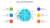 Awesome Brain PowerPoint Slide Template Presentation