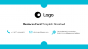 Excellent Business Card Template Download PowerPoint Slide
