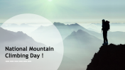 Creative National Mountain Climbing Day PPT Presentation
