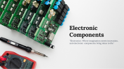 Electronic Components Background PowerPoint Presentation