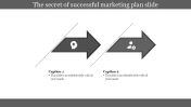Business And Marketing Plan Template With Arrow Shaped        