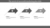 A three nodded Business and Marketing Plan PPT and Google Slides