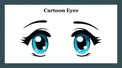 Buy Now Cartoon Eyes PowerPoint Slide Template Presentation