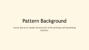 Creative Pattern Background Presentation Template