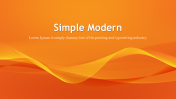 Simple Modern Background Presentation With an Orange Theme