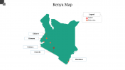 Editable Kenya Map PPT Slide Template Presentation
