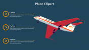 Attractive Plane Clipart PPT Slide PPT For Presentation