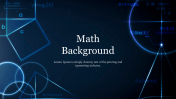 Math Background PowerPoint Template and Google Slides