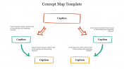 Concept Map Template PPT Slide Template For Presentation