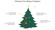 Editable Christmas Tree Shapes Templates Presentation