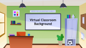 Virtual Classroom Background PowerPoint and Google Slides