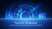 Attractive Futuristic Background PPT Slide Design