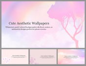 Pastel Cute Aesthetic Wallpapers PPT and Google Slides