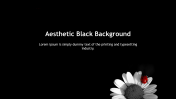 Aesthetic Black Background For PowerPoint Presentation