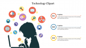 Multicolor Technology Clipart PowerPoint Template Slide