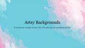 Download Artsy Backgrounds PowerPoint Slide presentation