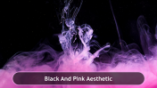 Black And Pink Aesthetic Background Design