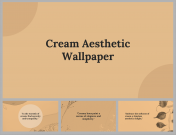 Cream Aesthetic Wallpaper PowerPoint and Google Slides