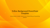 Best Yellow Background PowerPoint Slide Template