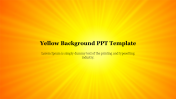 Creative Yellow Background PPT Template Presentation