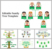 Editable Family Tree PPT and Google Slides Templates