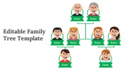Editable Family Tree PPT and Google Slides Templates