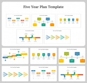 5 Year Plan PowerPoint and Google Slides Templates