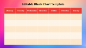 Editable Blank Chart Template For Presentation Slides