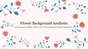 Flower Background Aesthetic PPT Template & Google Slides