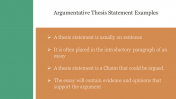 Get Argumentative Thesis Statement Examples PPT Slide