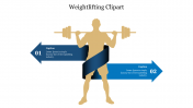 Weightlifting Clipart PowerPoint Template and Google Slides