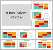 9 Box Talent Review PowerPoint and Google Slides Themes