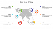 Innovative Easy Map Of Asia PowerPoint Presentation