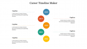 Simple Career Timeline Maker PowerPoint Slide