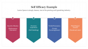 Self Efficacy Example With Arrow Design PPT