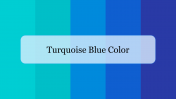 Stunning Turquoise Blue Color Background Template