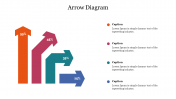 Creative Arrow Diagram PPT Template Design Slide