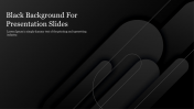 Attractive Black Background For Presentation Slides