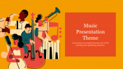 Music Presentation PPT Theme for Google Slides Template