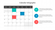 Our Predesigned Calendar Infographic PowerPoint Presentation