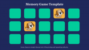 Attractive Memory Game Template For PPT and Google Slides