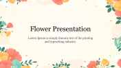Attractive Flower Presentation Background Design