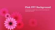 Attractive Pink PPT Background Template - Pink Theme