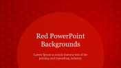 One Node Free Red PowerPoint Backgrounds For Presentation