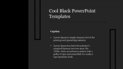 Cool Black PowerPoint Templates Design For Presentation